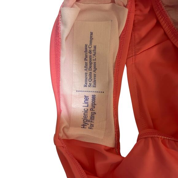 Swim Solutions Geometric One Piece Swim Dress Pink Women’s Plus Size 14 NWT - Picture 8 of 11